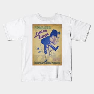 Fernandel - The Cavalier Lafleur - MOVIE POSTER - Retro - Vintage Kids T-Shirt